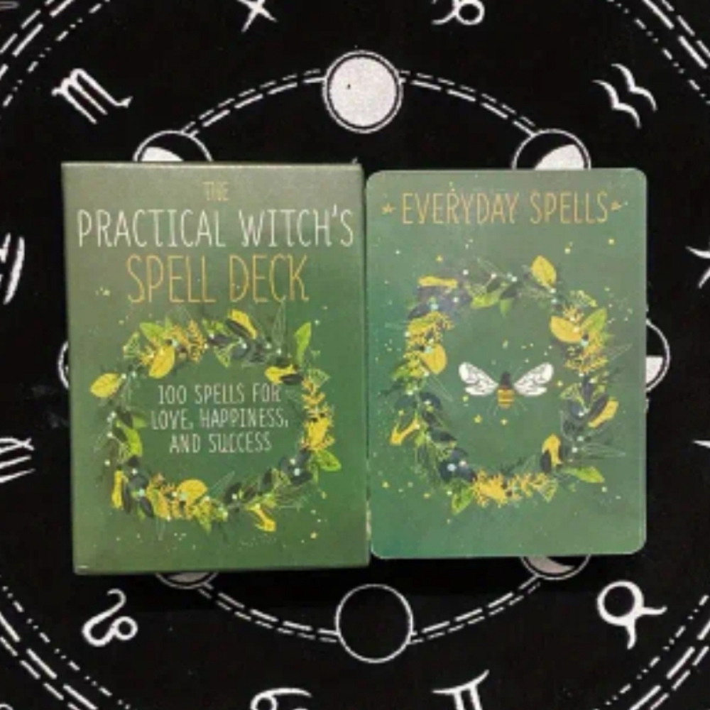 New PRACTICAL Witch's Spell Deck -100 Cards with Details on them